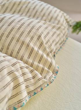 清WUL新氛立体纹床理全空棉气围层大提花上用品四件套