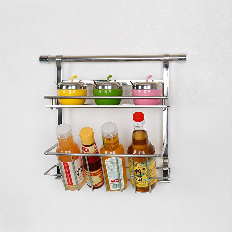 厨房置物架不锈免收打孔碟调料壁挂式钢纳架多功能CSN厨房碗用品