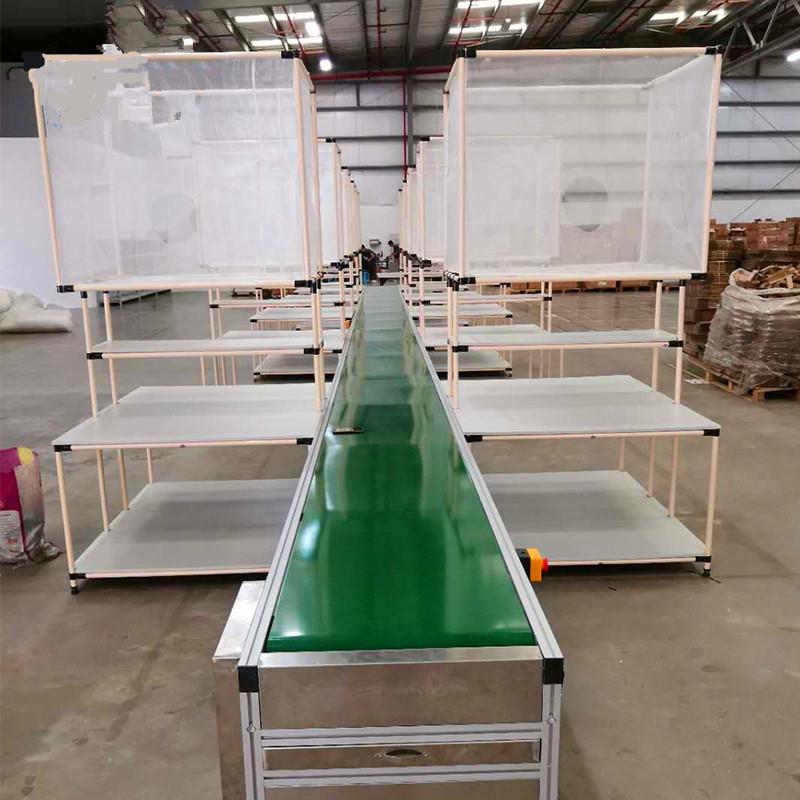 厂家现货精益带工作台SH-GZT-2电商物流快递网兜打管包台收作发货