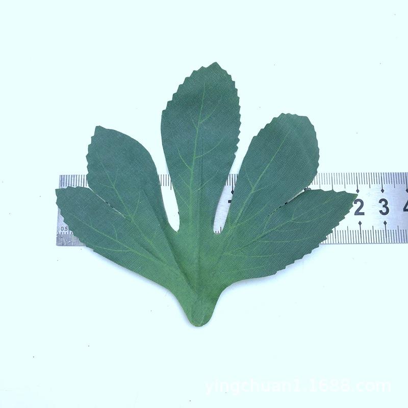 春秋色仿真露叶花射骨叶真树叶仿真丝花绢花莲叶仿子配件WTQ材料