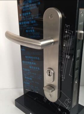门锁304不锈钢加厚入户门锁防翘防钻防盗门ROCK机械门把手