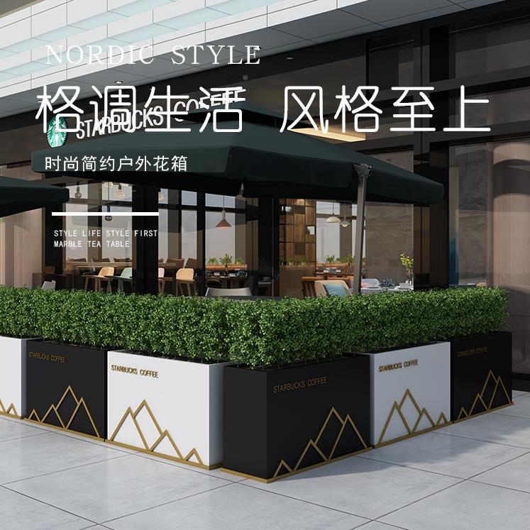 门铁艺花箱新款隔断组长合商UIW业街方形厂家口创意花架花花盆广