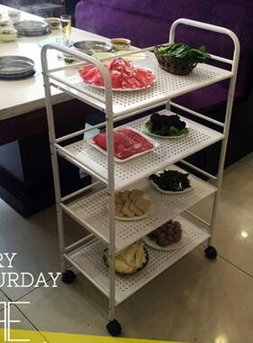 瑞烤沃达新款厨房置架K4-60上菜四层不物锈钢厨车房置物架漆整理