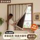 卧伸缩杆免整套打孔款 ?225新款 全遮光窗帘0打孔安装 室飘窗简529易