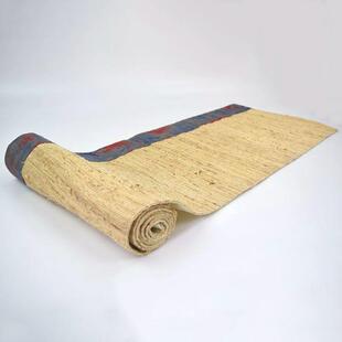 茶日双式层夏布拼接手工苎麻桌旗垫旗茶席桌垫隔210热茶室装饰