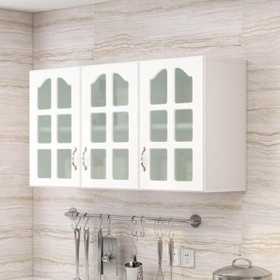 厨房木玻璃柜卫生吊间实墙壁柜卧室置物柜阳台储ZG-62881物柜浴收