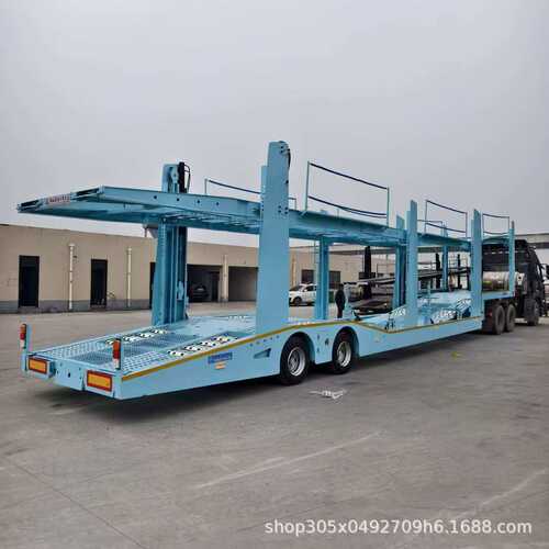 中亚专用八位轿运车 17.1米车辆运输半挂车 气囊桥整车提升