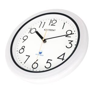 泳池JBA防挂水钟厨房钟浴表室塑表料简约壁式时挂钟防水蒸气时尚