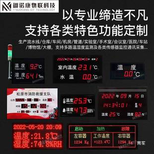 万年历看湿度电时钟SN子TP网络北斗校时板led点阵屏LJA其他温室内