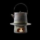 新款 围炉煮茶小套组酒蜡烛QLT中底座防烫提梁户壶式 精泡茶炉外烹