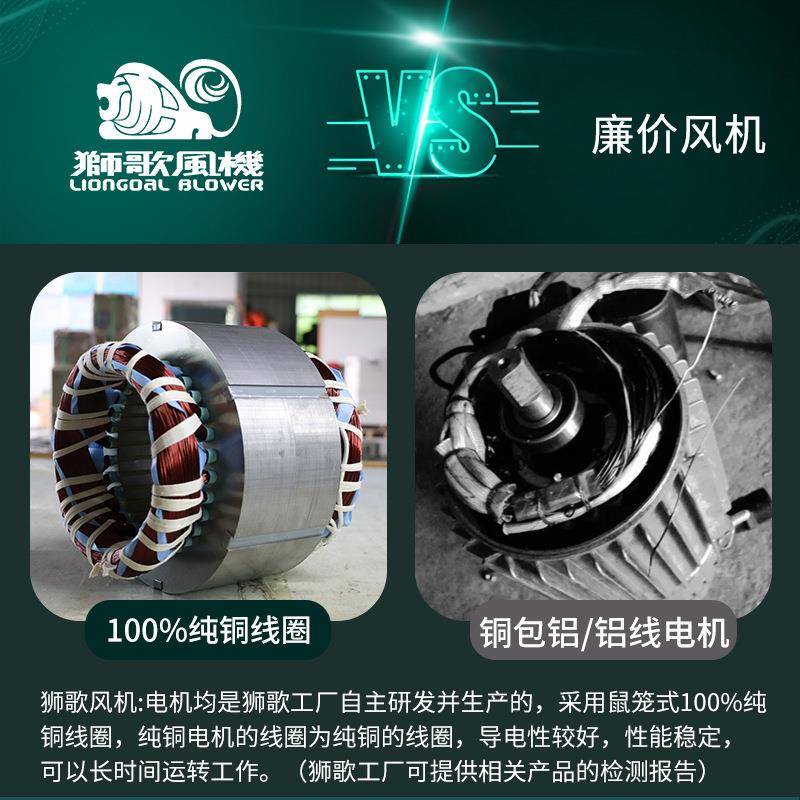歌2L狮G910高压风机真大功率漩涡风机污水曝鼓气ZGQ泵离心电机空