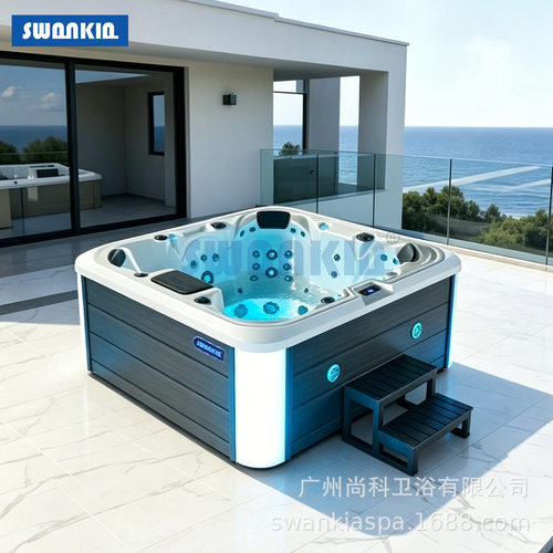 浴缸多人家用酒店情侣别全自动智能恒温加热冲浪按摩多功能泡池