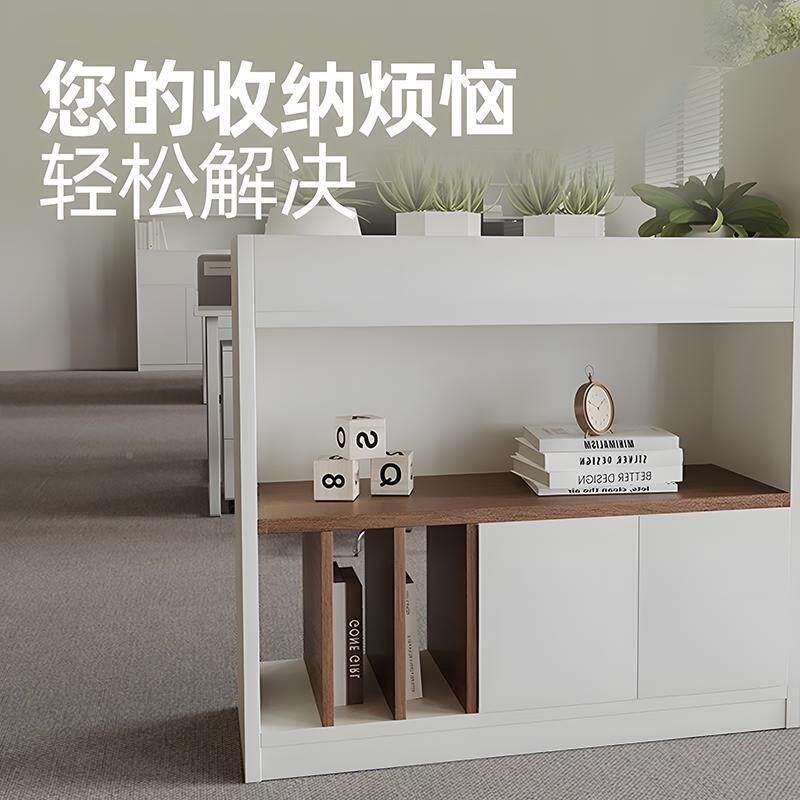 文办公室木架质隔断柜件柜时尚花装饰屏风槽柜储物无品牌/收纳镂