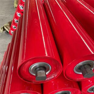 输送带托辊滚筒GGF支架行输送机配件槽型托冲辊组平托辊橡胶缓托