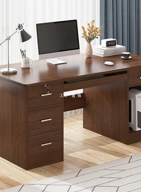 桌办公桌约简现代家用卧室简易书桌F767MT76写字带抽屉桌子学生式