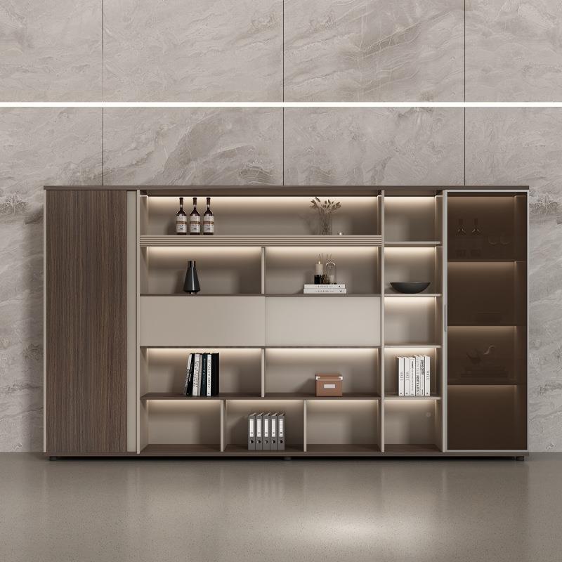 GFH办公室书柜背木老板景工柜资质料档案收纳a4文件柜公司员储物