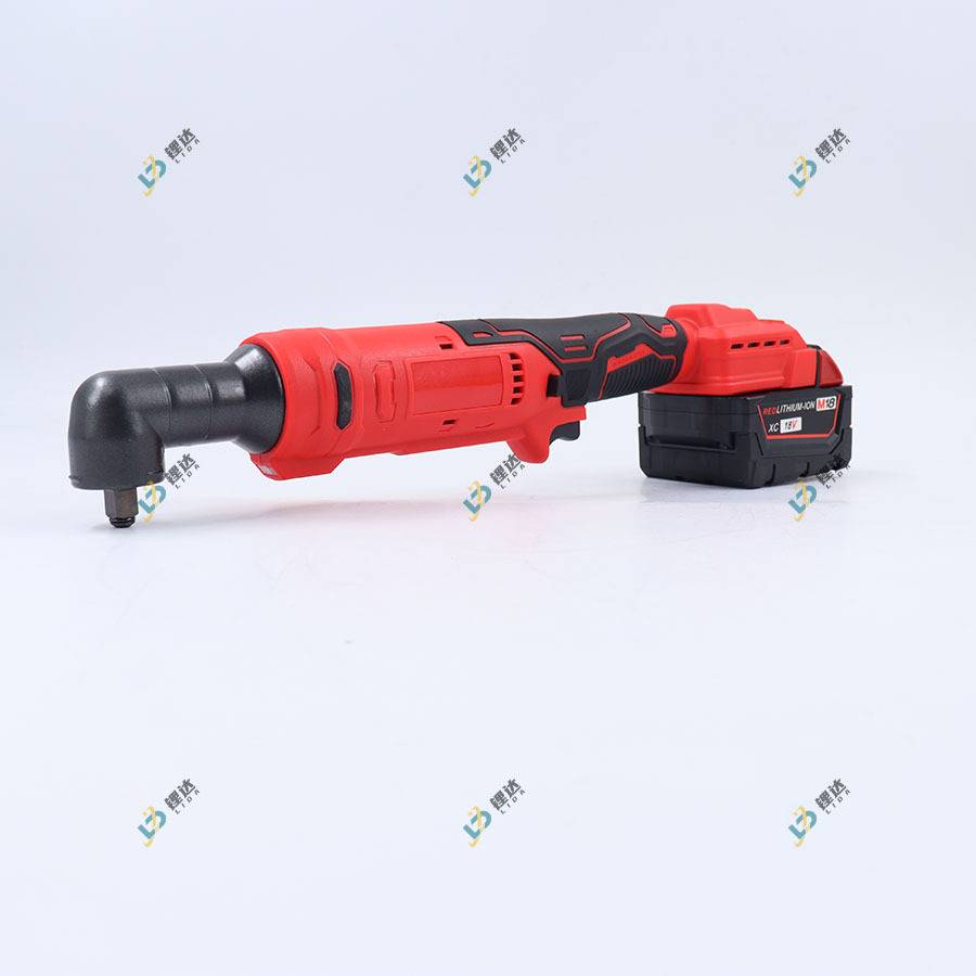 跨境亚马逊爆款无刷锂电棘轮扳手90度直角角向棘轮起子工具得伟款