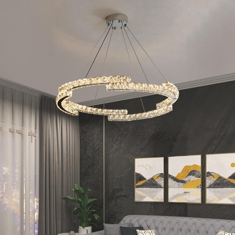 意式轻奢水客晶灯吊灯厅2灯025年新款房间风灯卧YSL-5900室灯主灯