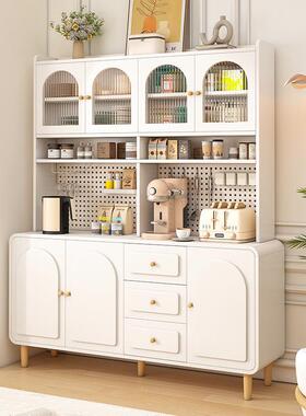 原木奶纳油风餐边柜靠墙一储物柜厨房客VGK能餐厅体多功收置物柜