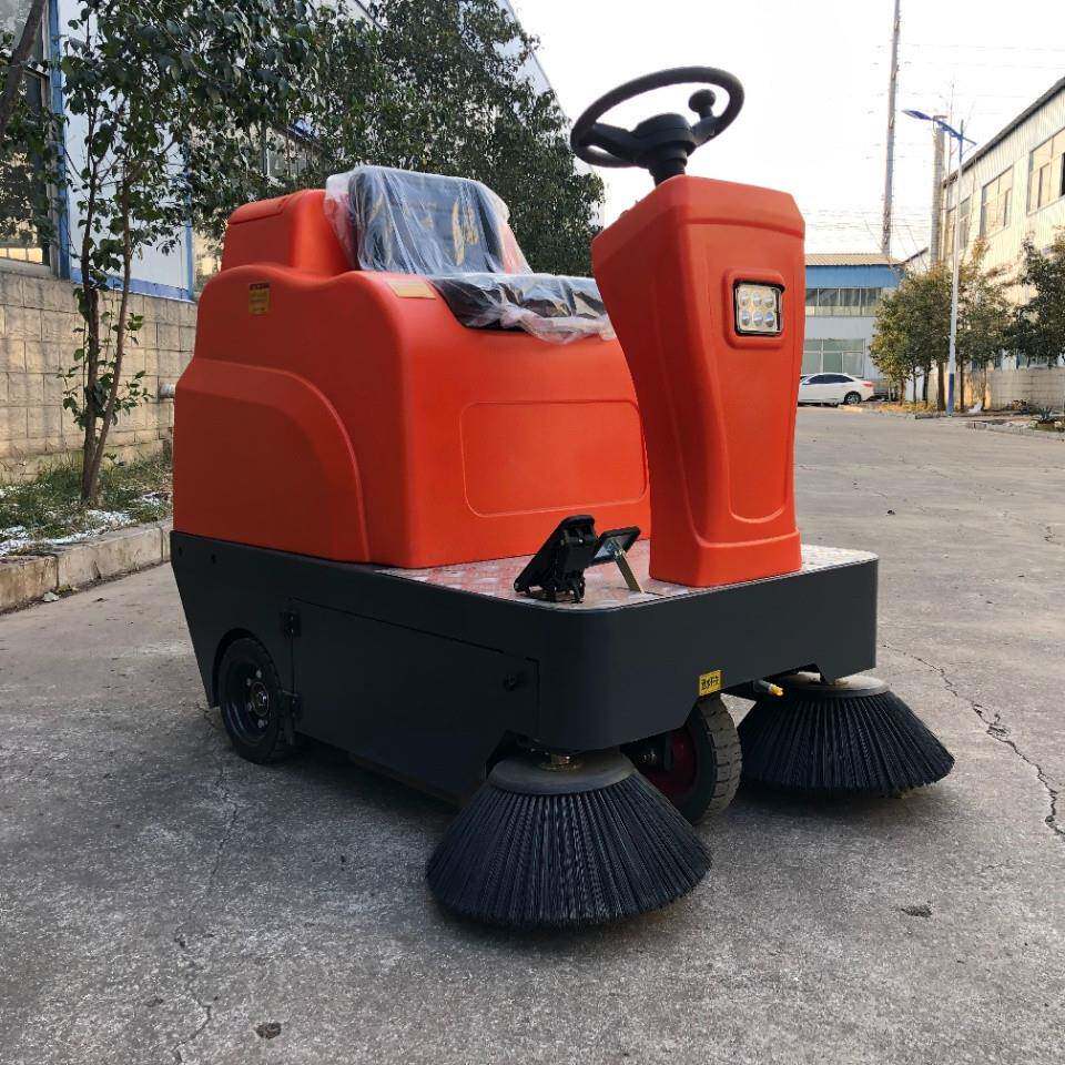 工业扫地商用环卫封闭式机小型扫道路闭清车半ELI封电动扫地机