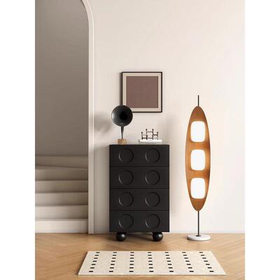 黑色古八斗柜卧室床尾收纳储物柜柜客IGS厅玄关复柜电视斗发沙边