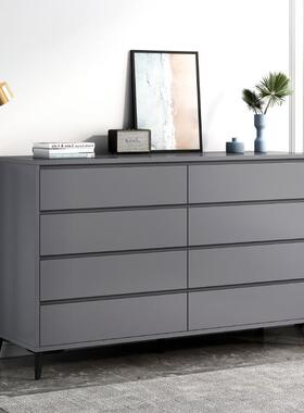 五斗柜卧斗室家靠墙用落地储物置物柜意式轻奢客边柜五IVG橱抽厅