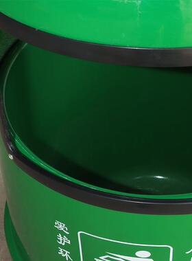 55容0果*900mm玻璃钢垃圾桶立式带5烟灰缸设CFJ计6升大量圆形皮桶