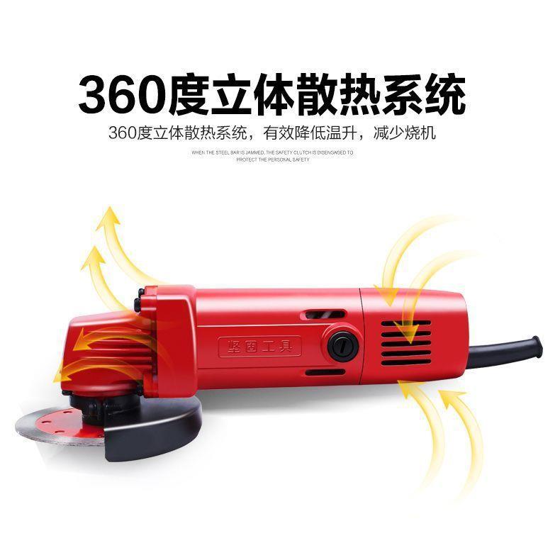 1磨机kd0铝壳-电动工NID具坚固切割机100抛光机手磨机角多功能磨