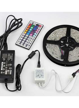 5050RGB5LED灯条灯带套电装6灯每米500滴胶防水七彩44按0键XNJ带