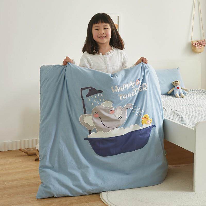 A洗类儿童三件HDS套水刺绣卡婴被幼儿园家用午休专用垫通褥套件