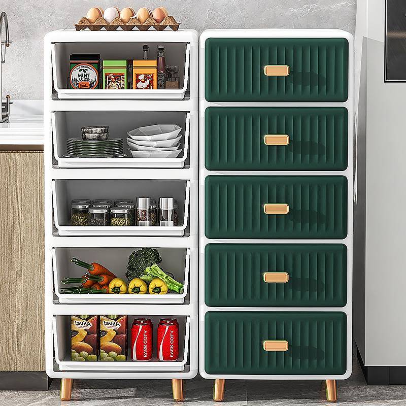 轻层奢家大用玩鸿佳具储物柜法塑料多衣物收纳式柜客厅加大容量收