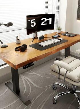 书桌学习HOK电脑办桌实竞木工作台家用桌智公能电动桌升降桌子