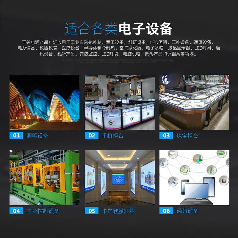 400W12V24V灯箱模组灯带灯条点菜牌门头字专用直流稳压器开关电源