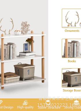 现简约3整层架收纳架角落组代合小型书架沙发旁装Z-786饰理卧室办