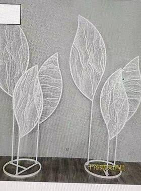 款婚庆道具布RSW路引婚礼背景装叶新子婚礼场景置橱窗摆件铁饰艺