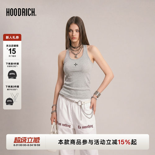 HOODRICH十字花经典背心夏季新款弹力挂脖亲肤透气运动上衣女款
