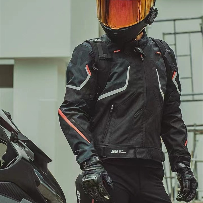 3H磐石摩托车骑行服赛车服四季秋冬防风防泼水保暖防摔夏季款夹克