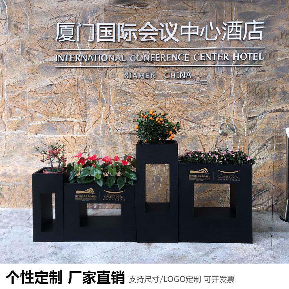 铁花艺花888箱商业街广场户外创意断槽组合售花楼部隔不锈钢架花