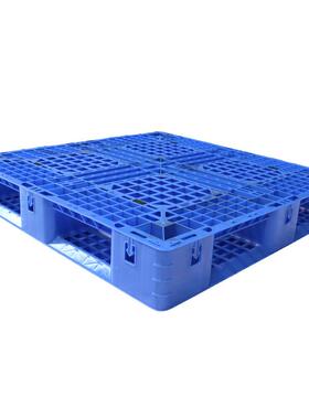 网格田字型塑料AXI托盘1100110叉车栈板货物堆码周库转立0塑胶卡*