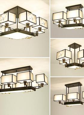 新中式吸灯客厅顶灯书具国风长方中形现代简约创意餐82813厅卧室