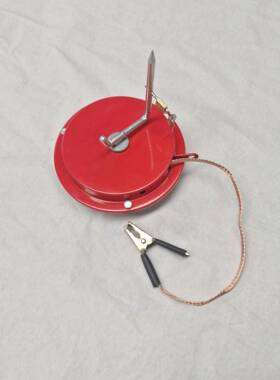 静电拖地卷盘电接地夹油车静电接地卷盘自动74968罐伸缩静接地线