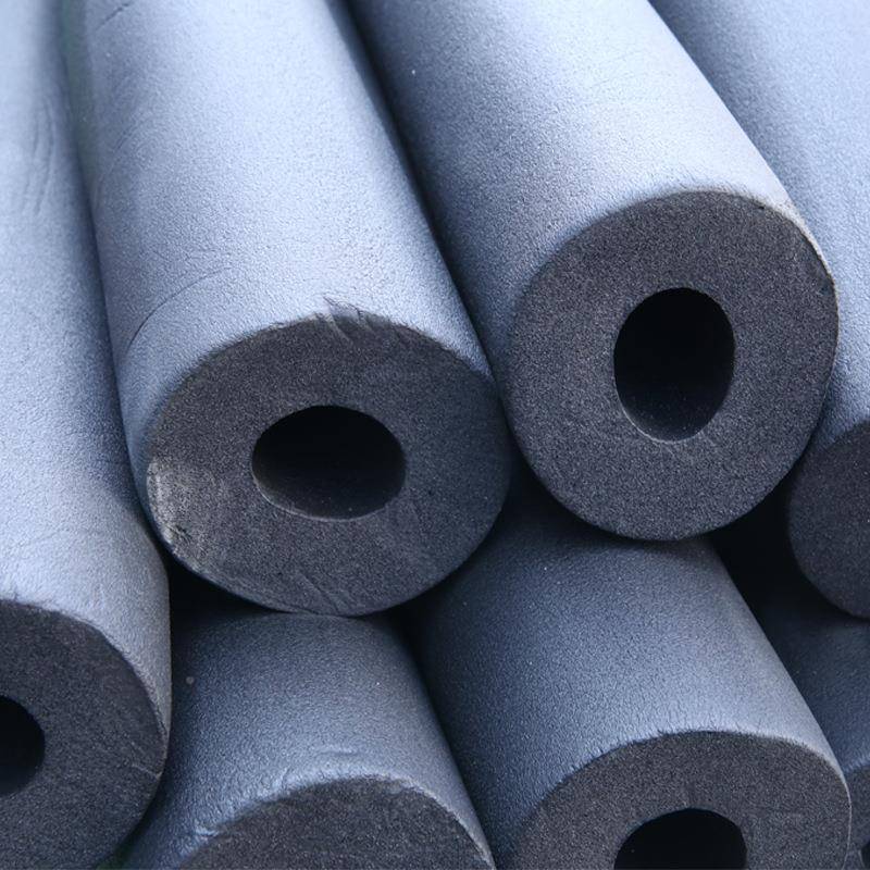 水管管保温棉风812阻隔耐火保温管B2燃级黑色吸音橡热塑保温管厂
