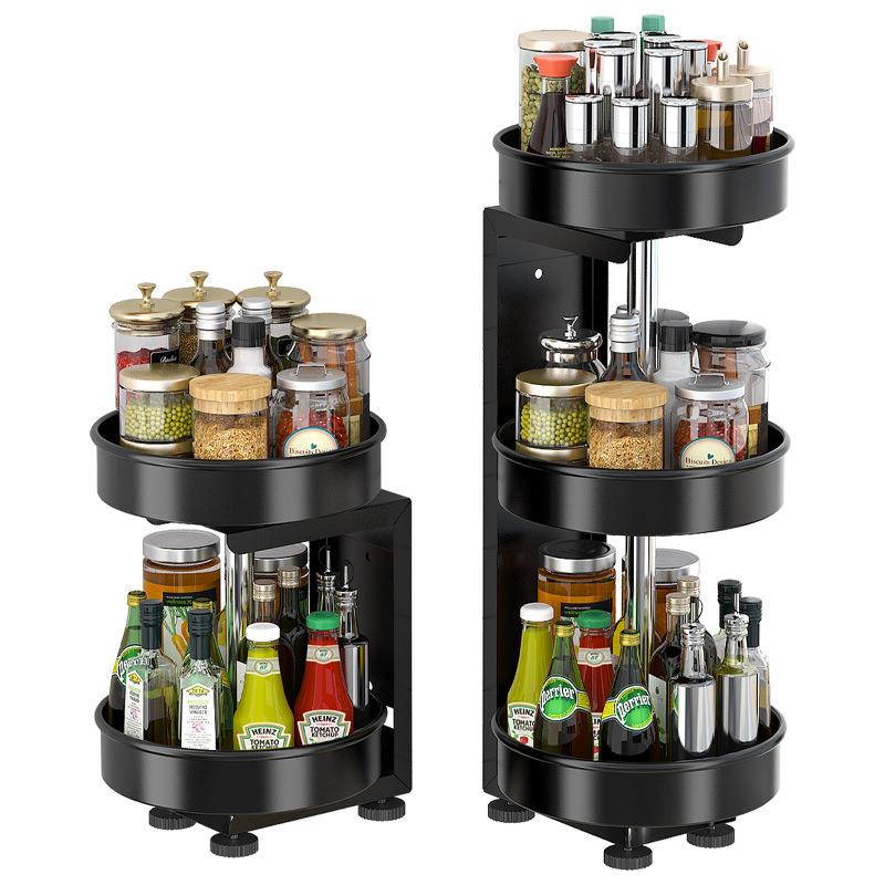 可旋转厨房BP系列调油料置物架品台面多能盐酱醋调味品收功纳用收