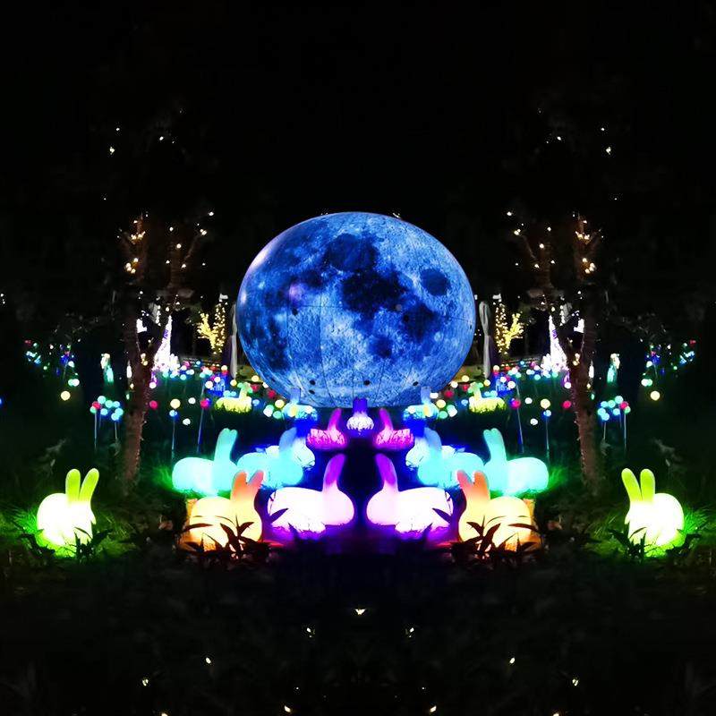 月球灯月球灯月仿真球娥灯充气月亮灯中秋节商场应景活动装饰灯月