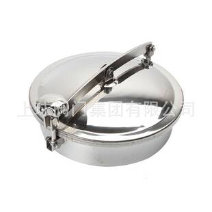 304不锈钢常压人孔盖卫生级快开人孔门酒罐上焊接圆形翻边手孔YAB
