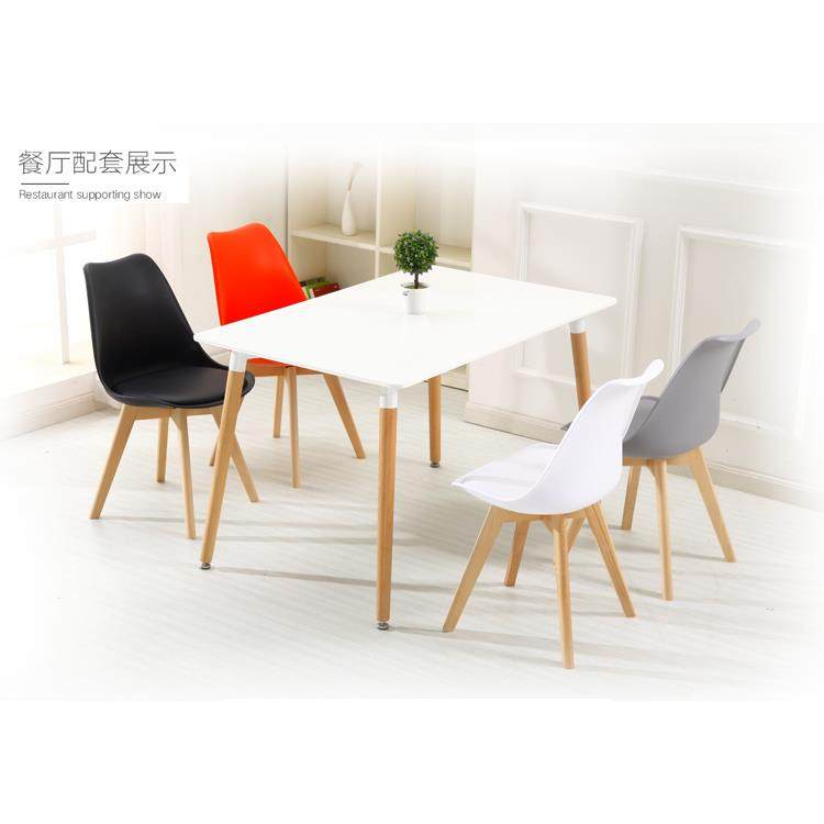 W8出租餐桌椅组户合家用小简约11屋白色实木饭桌子伊姆斯洽型谈书