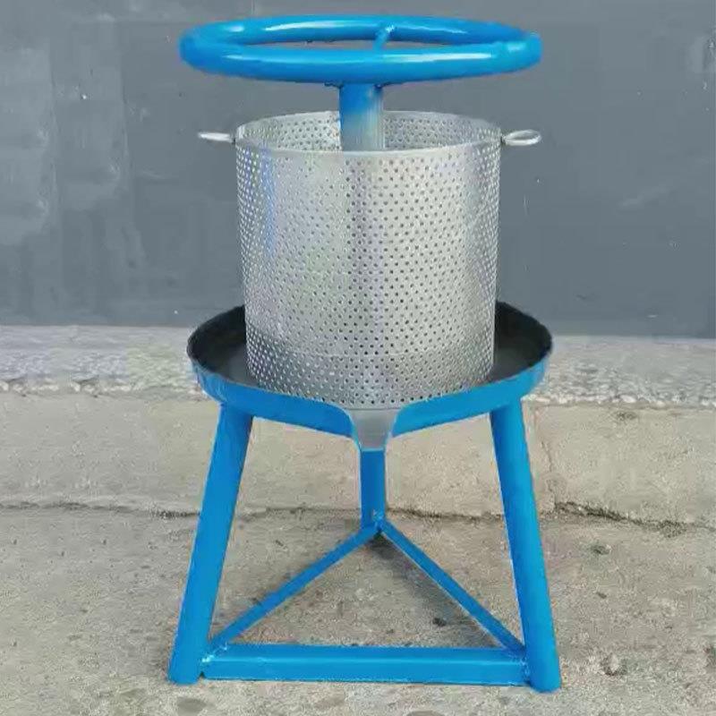 不锈方向盘旋钢手汁动榨油机家榨用小型油压榨渣机蔬菜水果机挤压