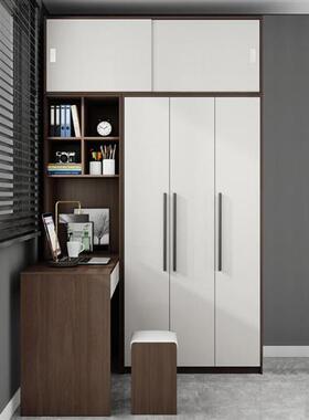 家新款用家用实连体书桌小户型台连体书桌卧室房用电脑桌衣Du70kP