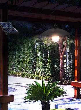 太阳能吊灯户外防雨灯水仓家凉用53627照明灯车库庭院亭复古灯罩