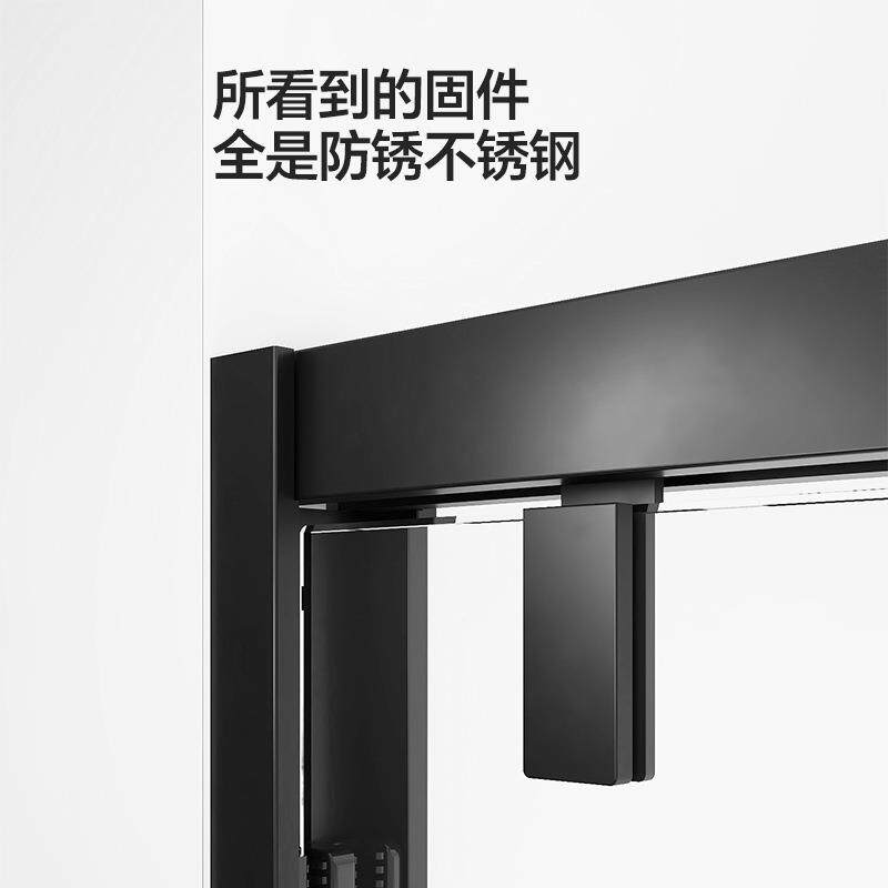 一字型淋浴455双移门下沉式卫生隔间房断璃门玻干湿分离整体浴室